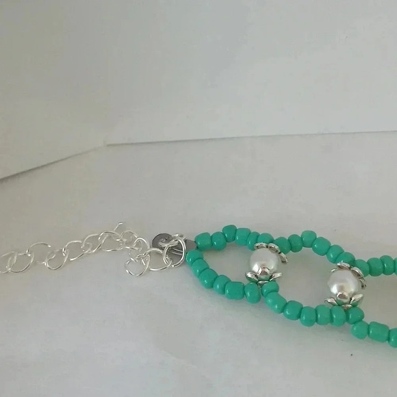 1 beaded bracelet..stainless steel..hypoallergenic ..nwt - Picture 5 of 5